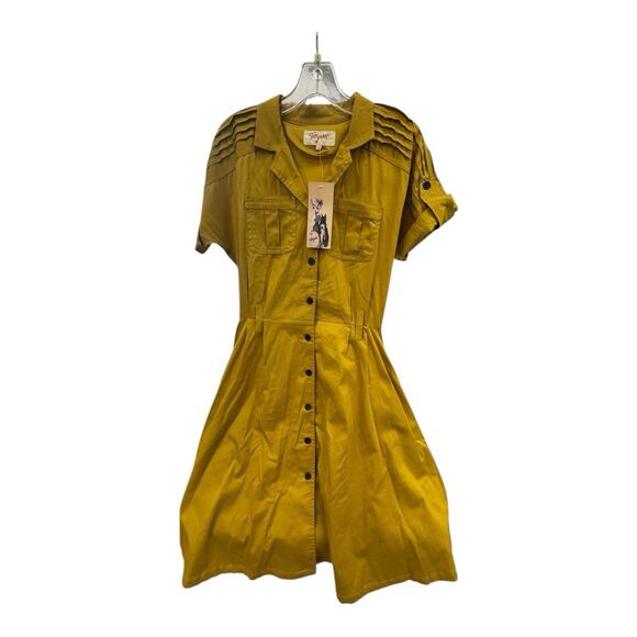 Tatyana Dresses & Skirts - Tatyana Swing Retro Dress Pinup Women's XS Mustard Yellow The Four Anchors